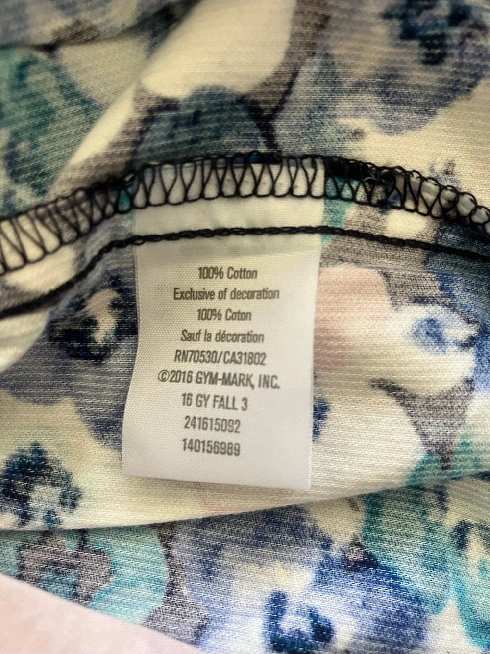 GYMBOREE Cotton Corduroy Blue/Teal/Pink Floral Peplum Dress L/S Size 6-12 M NWT